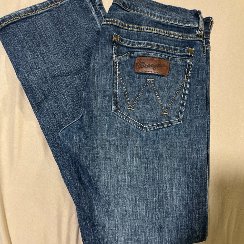 Wrangler Men's Slim Boot Jeans - Blue